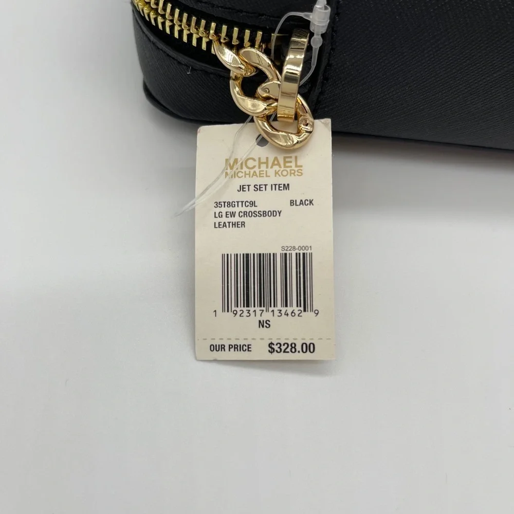 Michael Kors LG EW Crossbody Black Bag